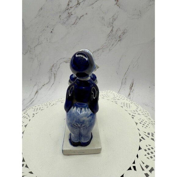 Delft Blue 5" Figurine Boy & Girl Kissing Made In Holland Hand Painted 755 - Picture 8 of 9